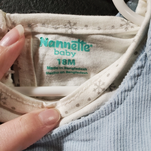 NWT Nannette Baby Corduroy Winter Dress - Picture 6 of 6